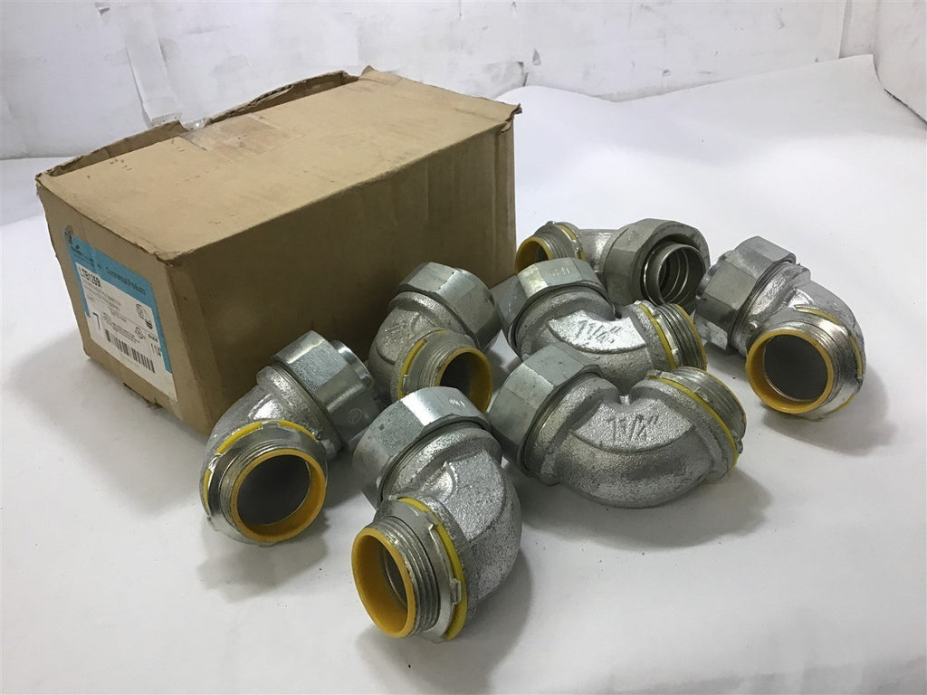 COOPER CROUSE-HINDS LTB12590 90 DEG ANGLE MALE CONNECTOR 1-1/4" PACK OF 7