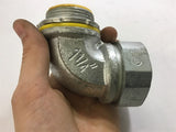 COOPER CROUSE-HINDS LTB12590 90 DEG ANGLE MALE CONNECTOR 1-1/4" PACK OF 7
