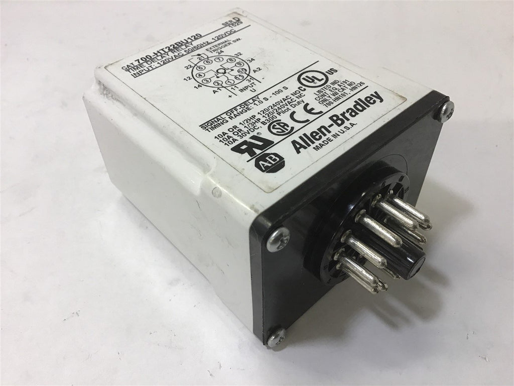 ALLEN-BRADLEY 700-HT22BU120 TIME DELAY RELAY SERIES D