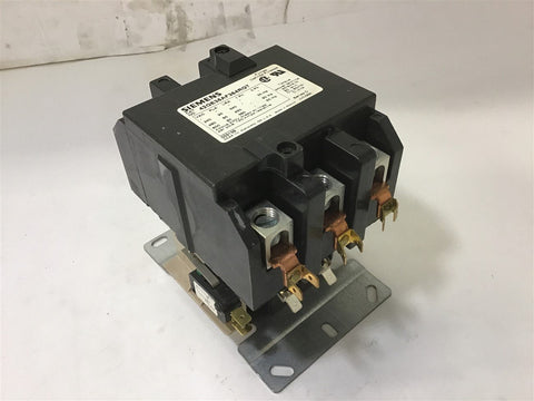 SIEMENS 42GE35AF364RGT CONTACTOR SERIES D 120V COIL 3 PH 60 HP 480 V