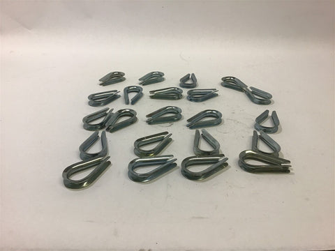 Dayton 1DLG2 Zinc Plated Thimble Clip 3/16" 22 Pcs