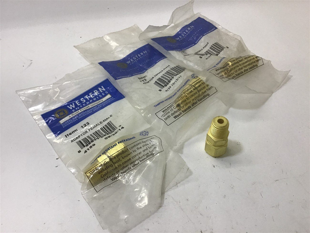 WESTERN ENTERPRISES 123 ADAPTOR FEMALE-MALE LOT OF 4