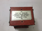 Single Phase Bridge 48846-001 300 VDC 25 A