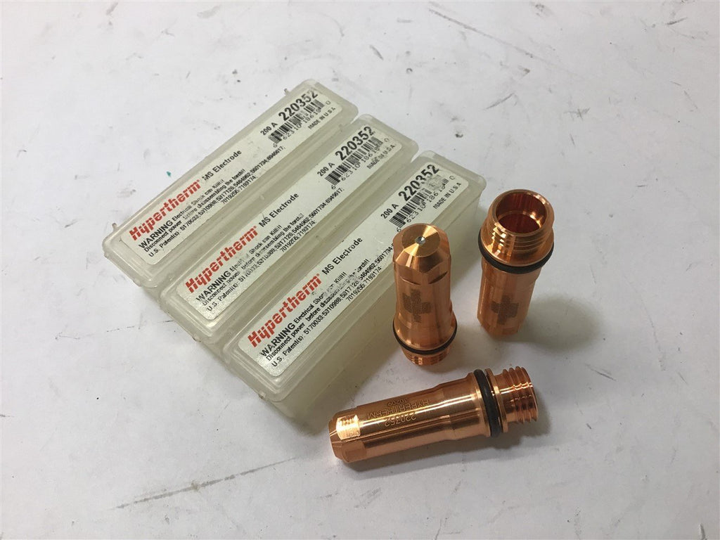 HYPERTHERM 220352 MS ELECTRODE 200 A LOT OF 3