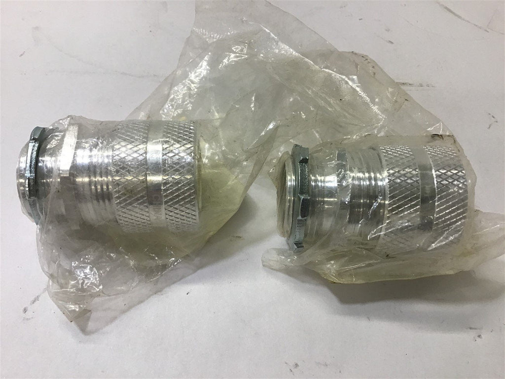 Hubbell SHC1037 Cord Connector Aluminum 3/4" NPT Lot of 2