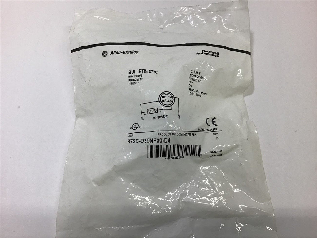 Allen-Bradley 872C-D10NP30-D4 Inductive Proximity Sensor