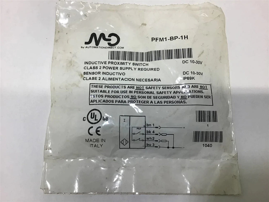 Automation Direct PFM1-BP-1H Inductive Proximity Switch 10-30 VDC