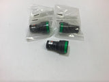 Dayton 22NZ04 Indicator Light 22MM Green 120 VAC Lot of 3