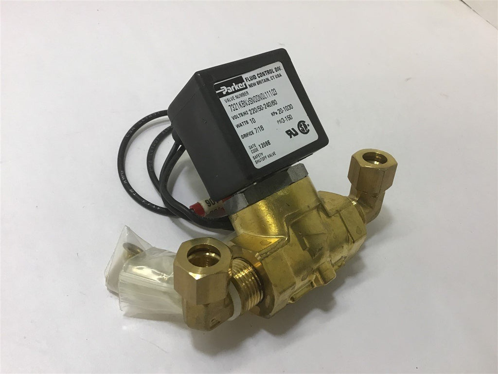 Parker 7321KBN3SN00N0L111Q3 Safety Shut Off Valve 220-240V 50/60Hz 10w