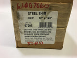 67205 Steel Shim 0.002" x 12" x 120"