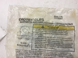 Crosby G-450 1010097 Red-U-Bolt Clips Size 3/8 Lot of 16