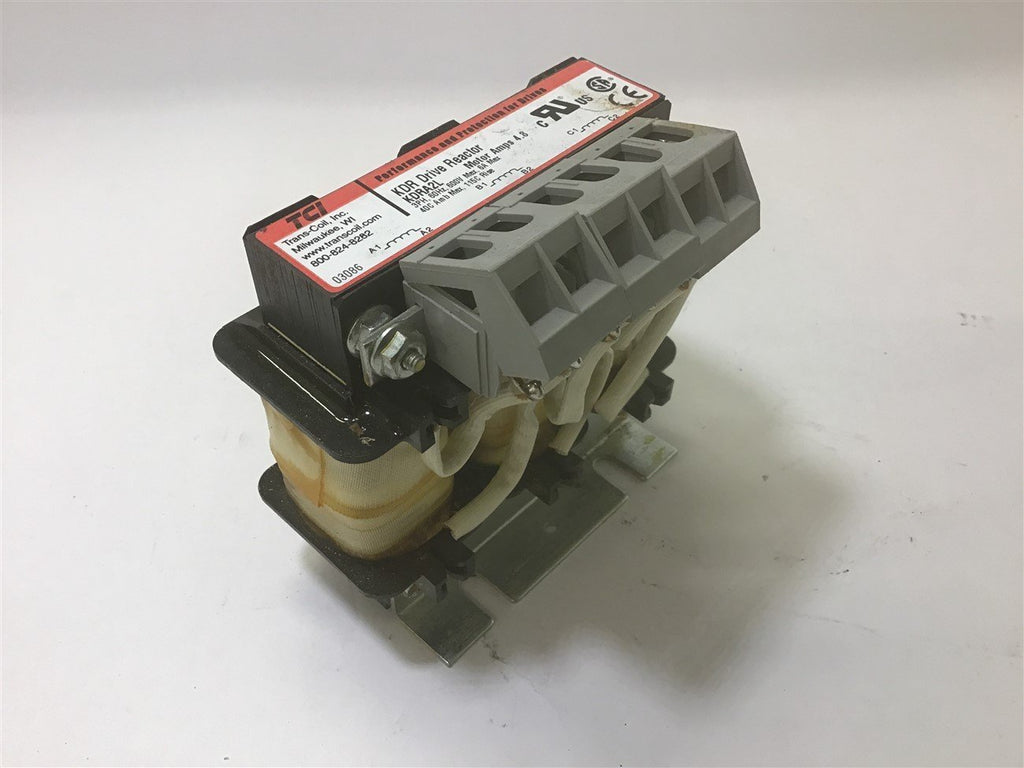 Trans-Coil Inc KDRA2L Drive Reactor 4.8 Motor Amps 3 PH 60 Hz 600 V Max 6 A Max