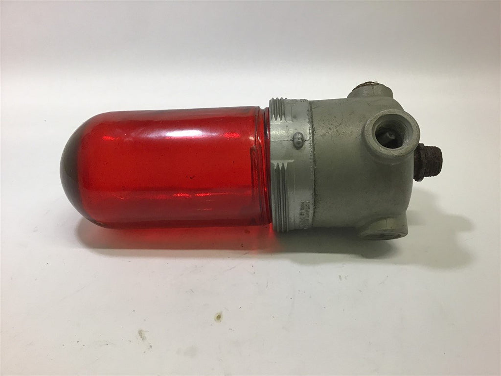Killark Electric VRG-100 Red Glass Globe