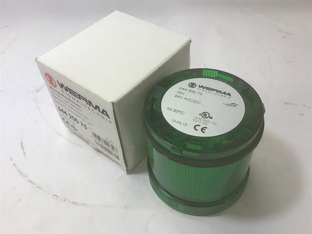 Werma Signaltechnik 644 200 75 Green LED Perm Light Element 24 VAC