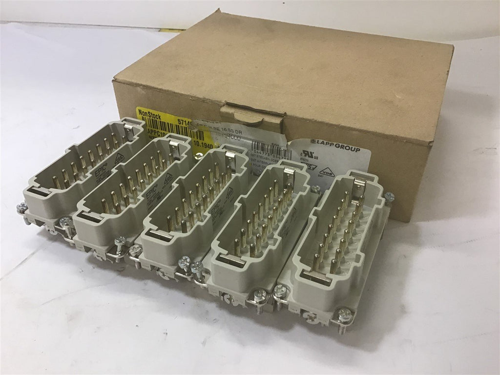 Epic H-BE 16SSDR Connector 10194000 16 A 500 V 6 kV Lot of 5