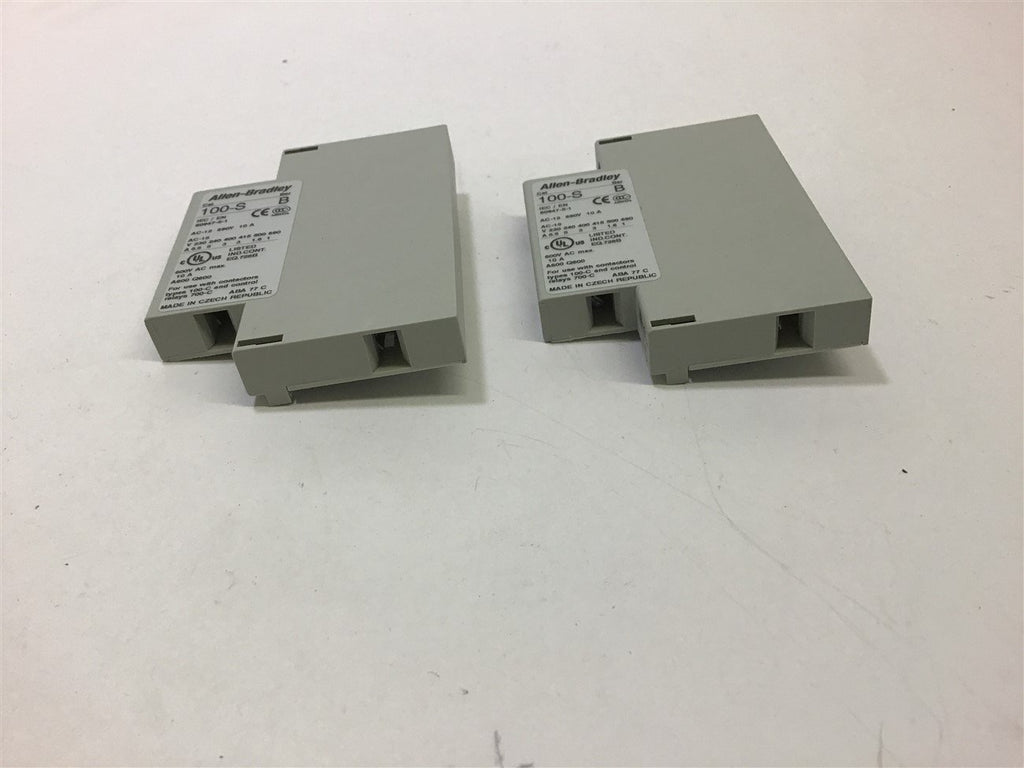 Allen-Bradley 100-S Auxiliary Contact 10A Lot of 2