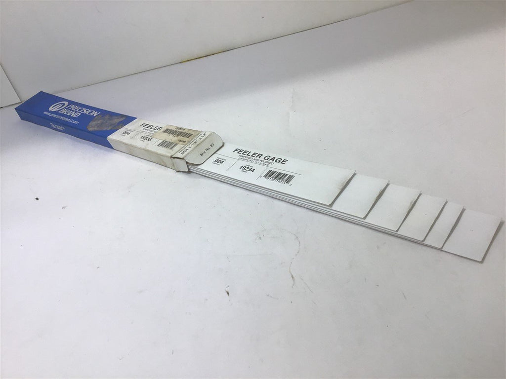 Precision 19234 Tempered Feeler Gage 0.004" 6 Pcs