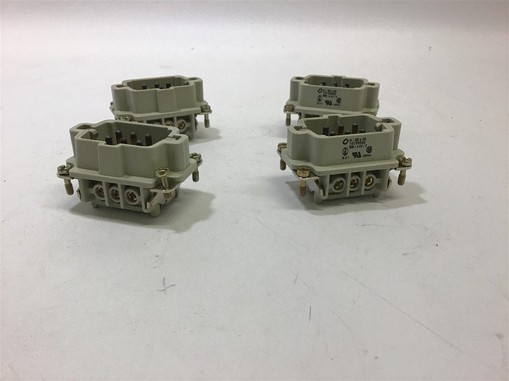 H-BE 6 SS 10190000 500/6KV/3 Connector Plug Lot of 4