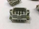 H-BE 6 SS 10190000 500/6KV/3 Connector Plug Lot of 4