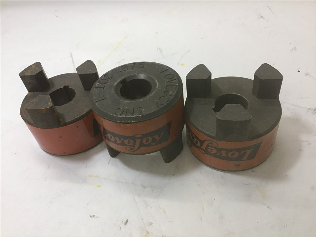 Lovejoy L-100 Couplings 0.875" Lot of 3