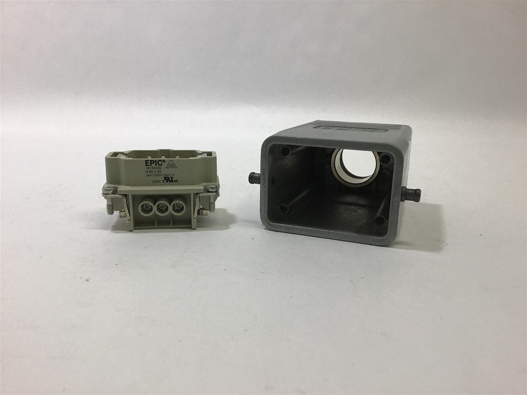 Epic H-BE 6 SS Connector 10190100 16 A 6 KV with Housing