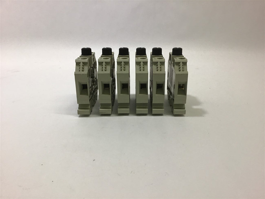 Wieland WK 10Si U 6.3x32 Terminal Block 10 A 1/4 x 1-1/4 Fuse Size Lot of 6