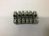Wieland WK 10Si U 6.3x32 Terminal Block 10 A 1/4 x 1-1/4 Fuse Size Lot of 6