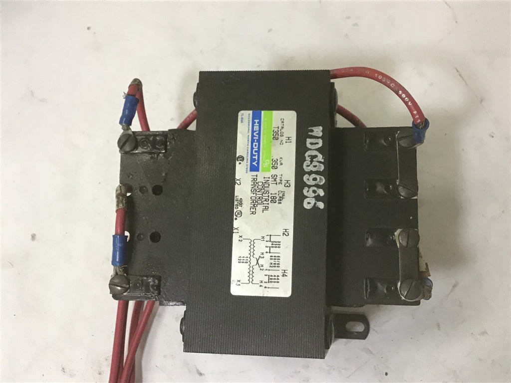 Hevi-Duty T350 Control Transformer 350 VA .350 KVA Primary 240/480V Sec. 120V