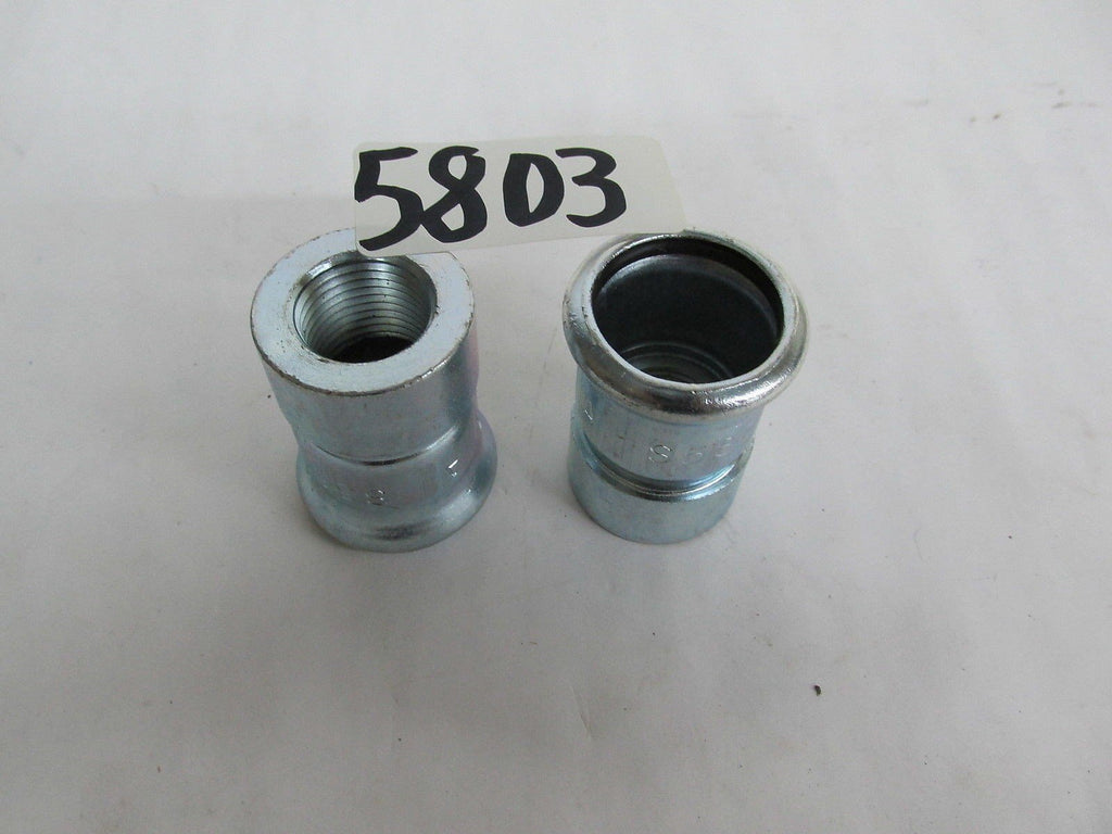 2 Victaulic Carbon Steel Press System Femal Threaded Adapter / Sch 5 Style 580