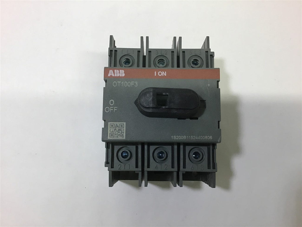 ABB OT100F3 General Purpose Switch 480 Volts @ 50 HP