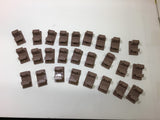 Adco 863 K250 Tab Plastic Table Top Conveyor Chain Link Lot Of 26