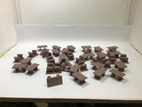 863-K250 Tab Plastic table top conveyor chain Link Lot of 40 2-1/2" Plate top