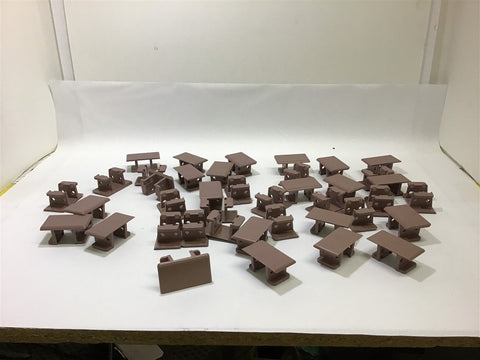863-K250 Tab Plastic table top conveyor chain Link Lot of 40 2-1/2" Plate top