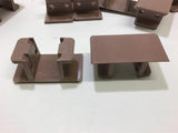 863-K250 Tab Plastic table top conveyor chain Link Lot of 40 2-1/2" Plate top