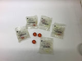 Allen-Bradley 800T-N42 Push Button Illuminated Amber Head Cap Lot of 3