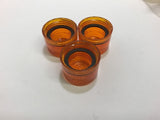 Allen-Bradley 800T-N42 Push Button Illuminated Amber Head Cap Lot of 3