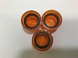 Allen-Bradley 800T-N42 Push Button Illuminated Amber Head Cap Lot of 3