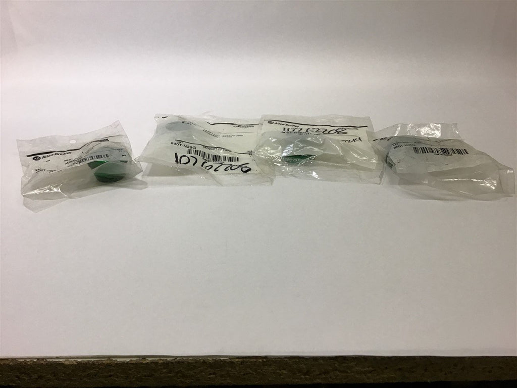 Allen-Bradley 800T-N26G Pilot Light Green Lot of 4