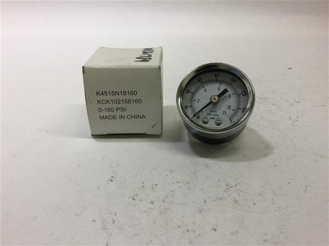K4515N18160 Pressure Gauge KCK102158160 0-160 PSI