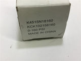 K4515N18160 Pressure Gauge KCK102158160 0-160 PSI