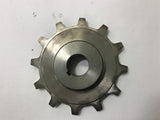 Sprocket 1.25" ID 6" OD 1.56" Pitch 1.5" Bore -B Hub Depth 12 Teeth