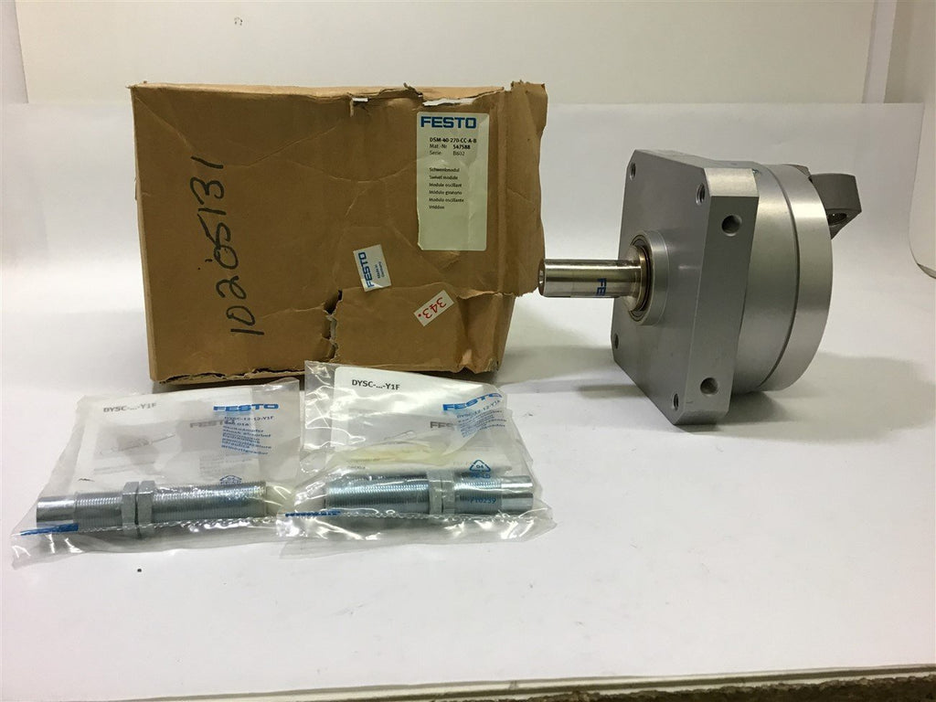 Festo DSM-40-270-CC-A-B Swivel Module Rotary Actuator 547588 Ser B602