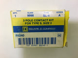 Square D 88240 3 Pole Contact Kit Class 9998 Type SL-4 Ser A