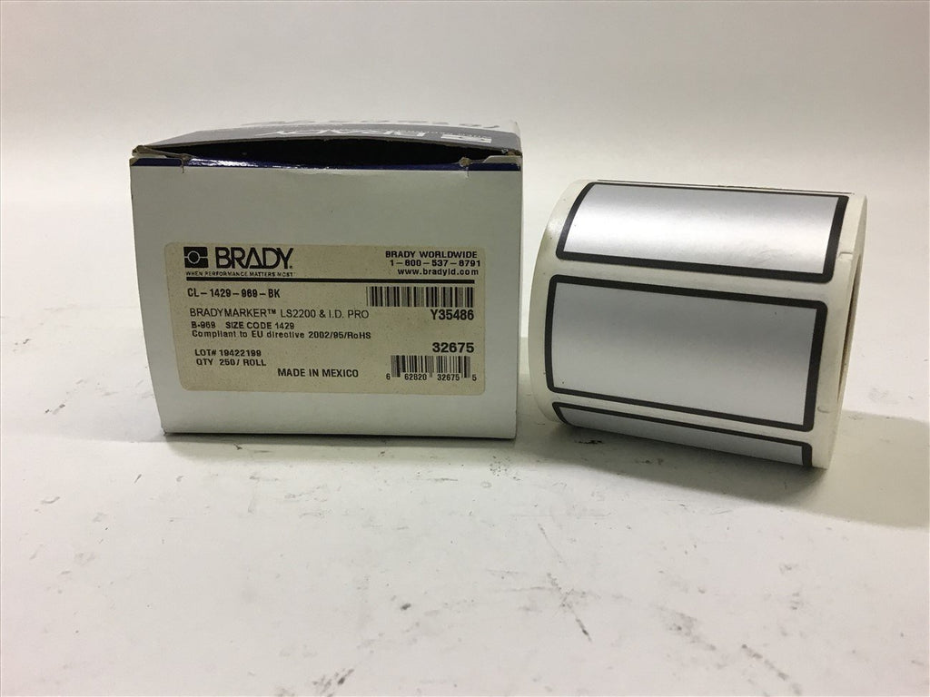 Brady CL-1429-969-BK Wire Marking Labels