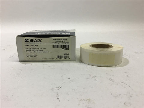Brady WML-505-502 Labels 250 Roll