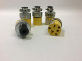 Eagle 6-20R Outlet Grounded Plugs 20 A 250 V Lot of 5