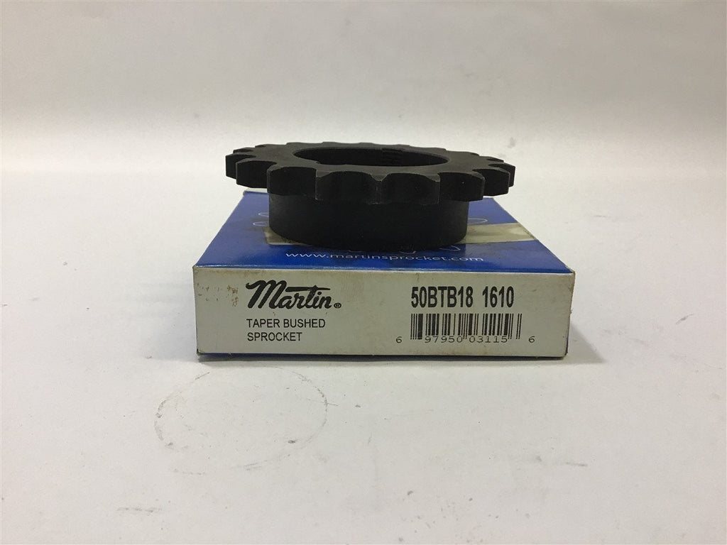Martin 50BTB18 1610 Sprocket 50 Chain 18 Teeth uses 1610 Bushing