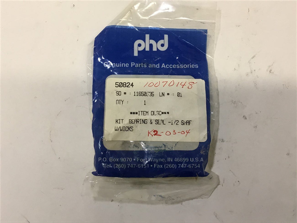Phd 50824 Kit Bearing & Seal - 1/2 Shaft