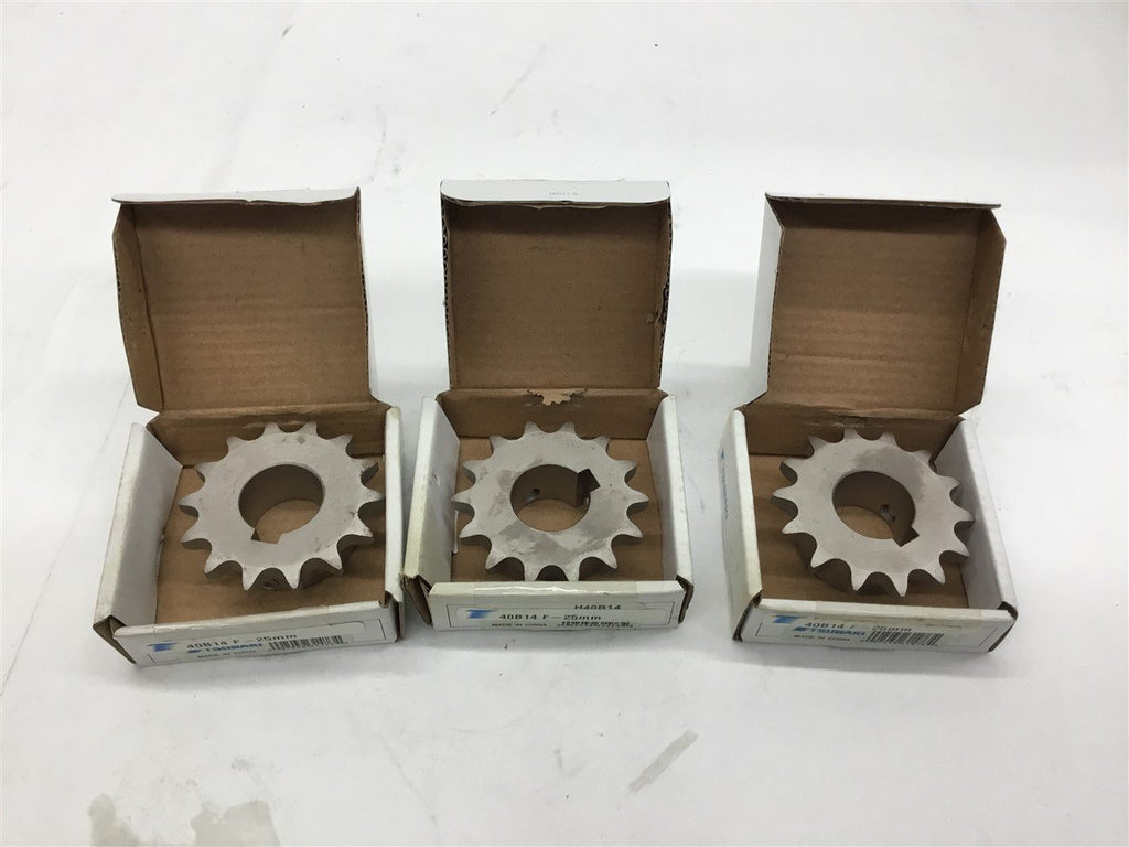 Tsubaki 40B14 F 25MM Sprocket Lot of 3
