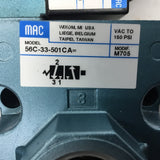 Mac 56C-33-501CA Solenoid Valve 150 Psi 24 Vdc Coil 130B-501CAAA 6.0 Watts